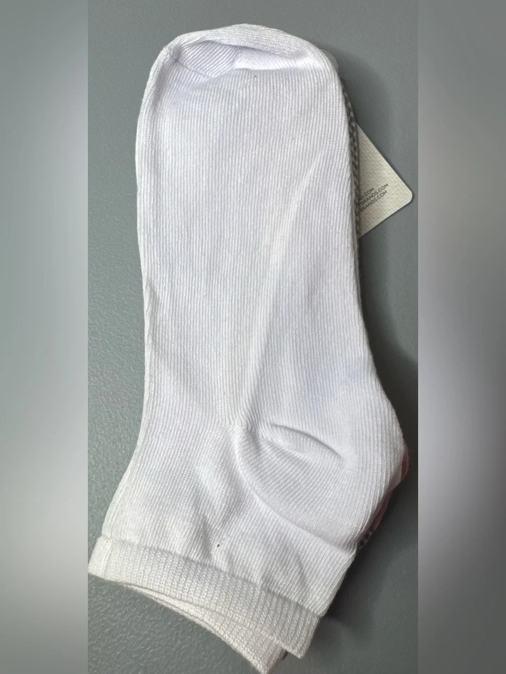 kathy ireland women’s Gray & Pink Low-Cut Stripe No-Show Socks - 2 Pairs pastel